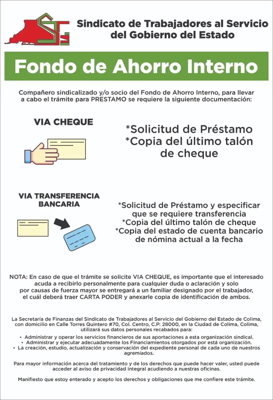 Requisitos para la solicitud de prestamo del fondo de ahorro